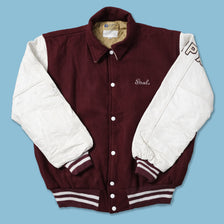 Vintage College Wool Leather Jacket Large / XLarge