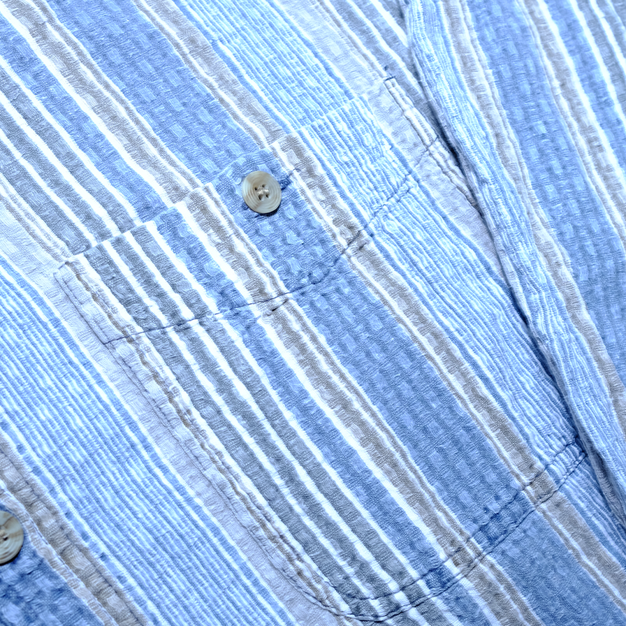 Vintage Vertical Striped Shirt Large - Double Double Vintage