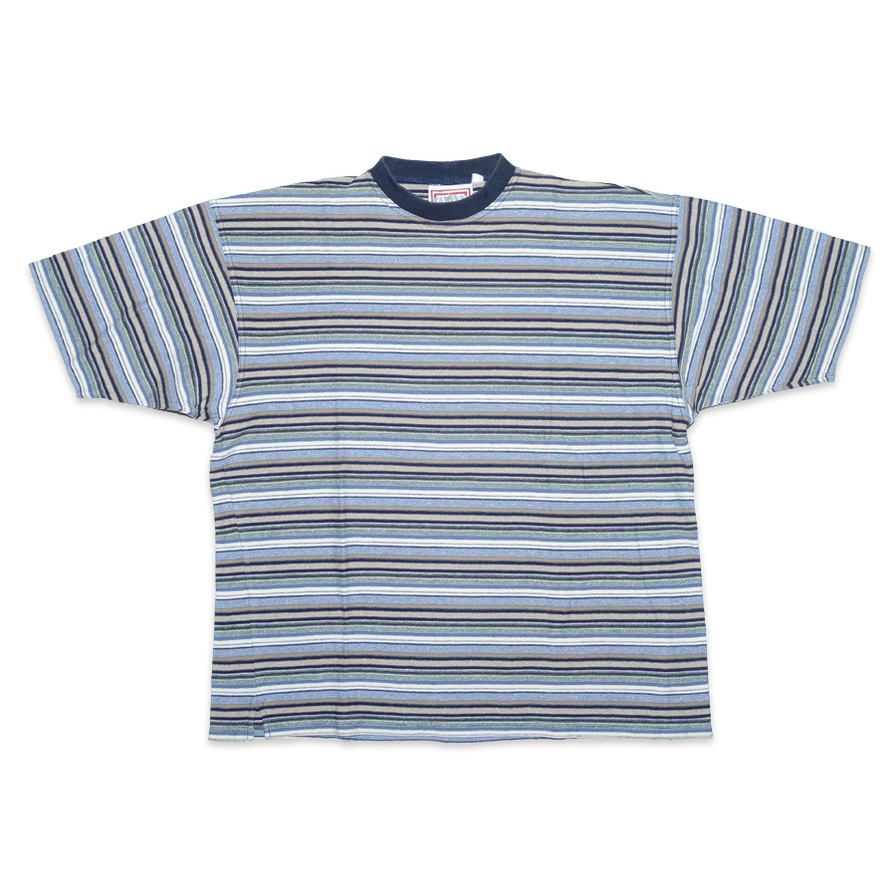 Vintage Striped T-Shirt XLarge - Double Double Vintage