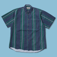 Vintage Vertical Striped Shirt Medium