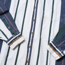 Vintage Vertical Striped Shirt Medium