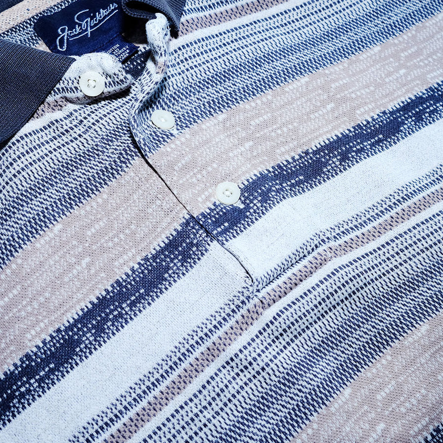 Vintage Striped Polo Medium / Large - Double Double Vintage