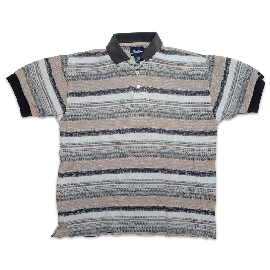 Vintage Striped Polo Medium / Large - Double Double Vintage