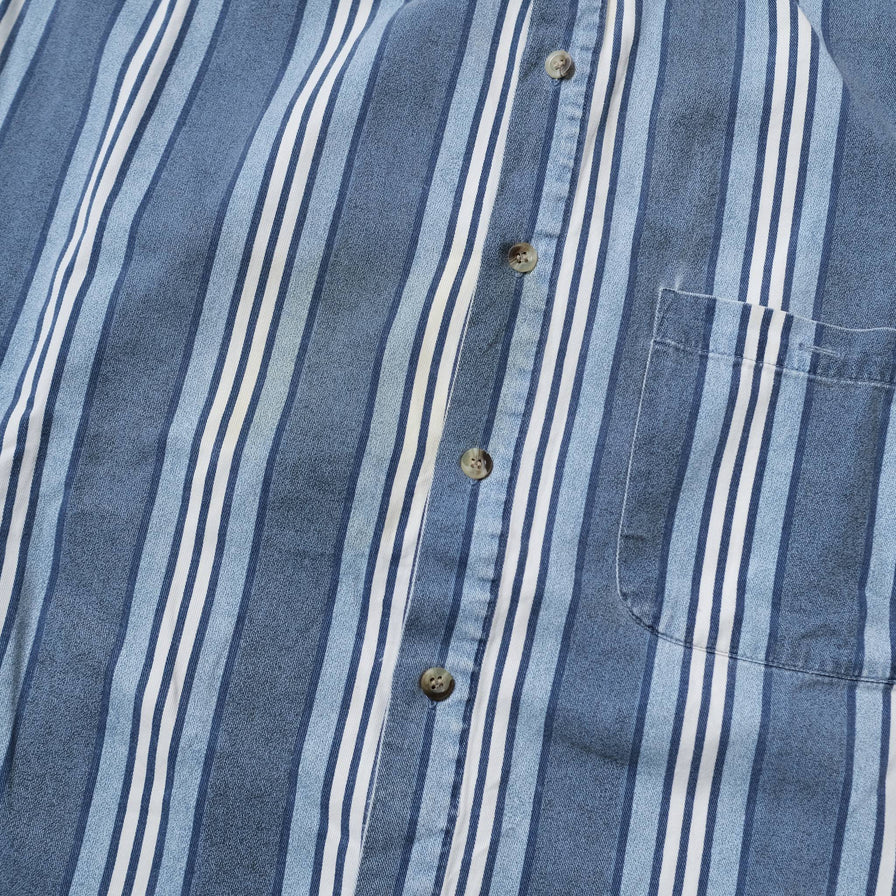 Vintage Vertical Striped Shirt XLarge