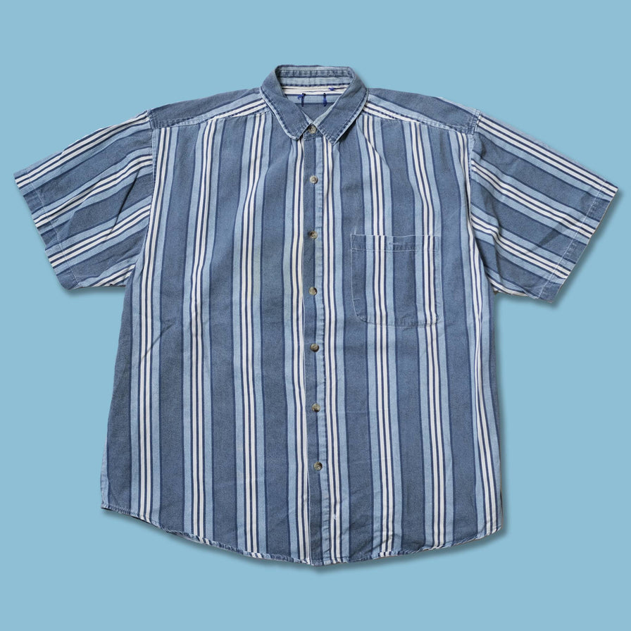 Vintage Vertical Striped Shirt XLarge