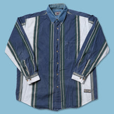 Vintage Vertical Striped Shirt Large