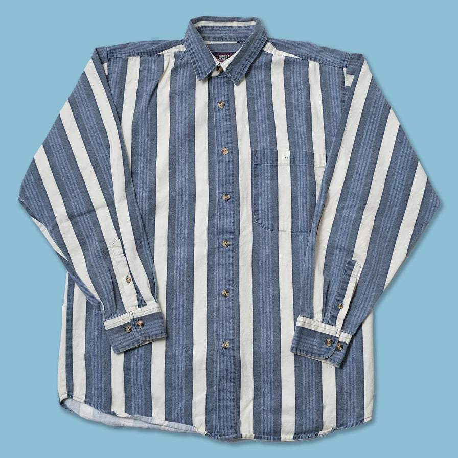 Vintage Vertical Striped Shirt Medium / Large