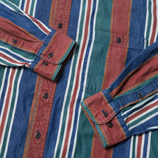 Vintage Vertical Striped Shirt XLarge
