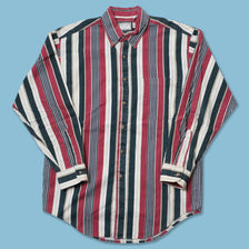 Vintage Vertical Striped Shirt Medium
