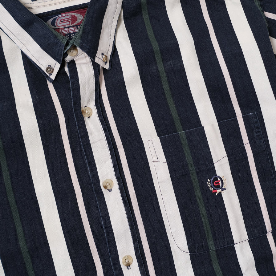 Vintage Vertical Striped Shirt XLarge