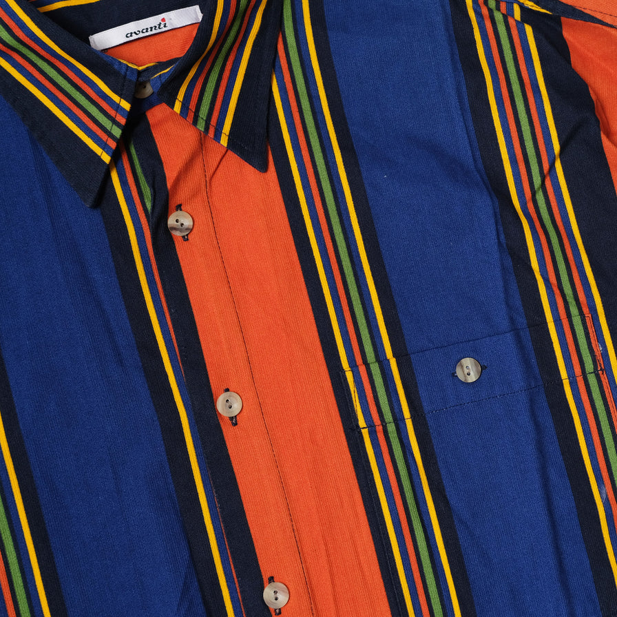 Vintage Vertical Striped Shirt XLarge