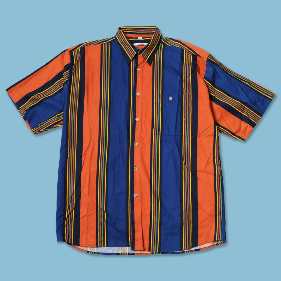 Vintage Vertical Striped Shirt XLarge