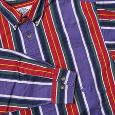Vintage Vertical Striped Shirt Medium