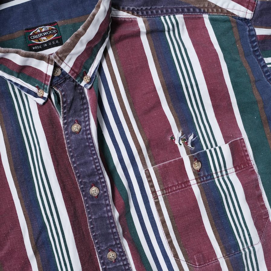 Vintage Vertical Striped Shirt Large / XLarge