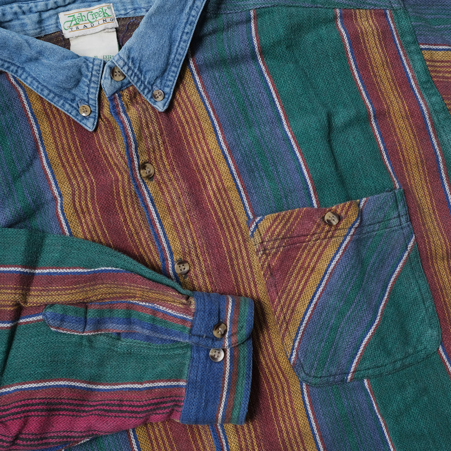 Vintage Vertical Striped Shirt Large / XLarge