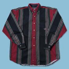 Vintage Vertical Striped Shirt Large