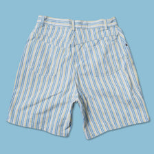 Vintage Striped Denim Shorts Size 30