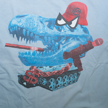 Vintage Stussy Dinosaur Print T-Shirt Medium - Double Double Vintage