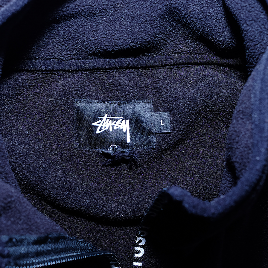 Stussy Q-Zip Fleece Large - Double Double Vintage