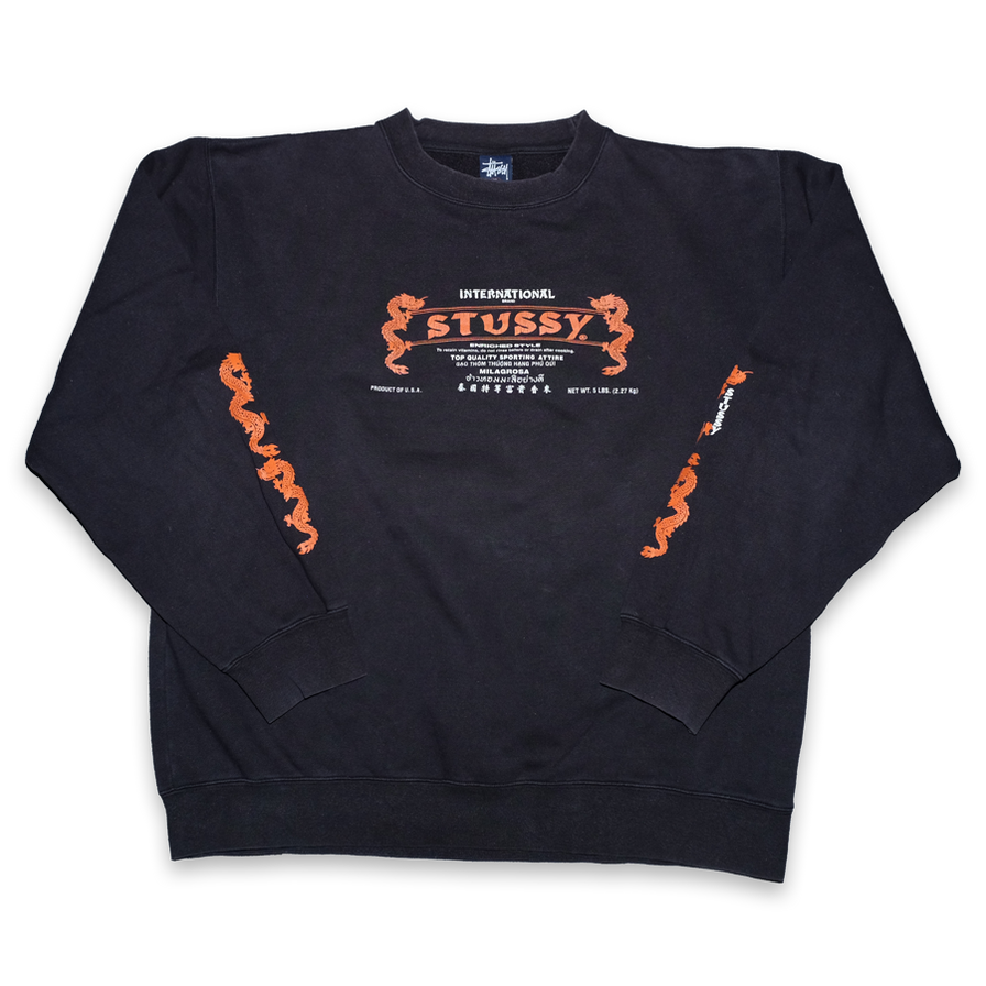 Vintage Stussy Sweater Large XLarge Double Double Vintage