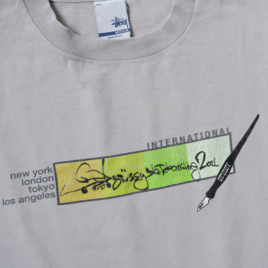Vintage 2001 Stussy Skateboarding T-Shirt Medium