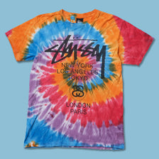 Vintage Stussy Tie Dye T-Shirt Small