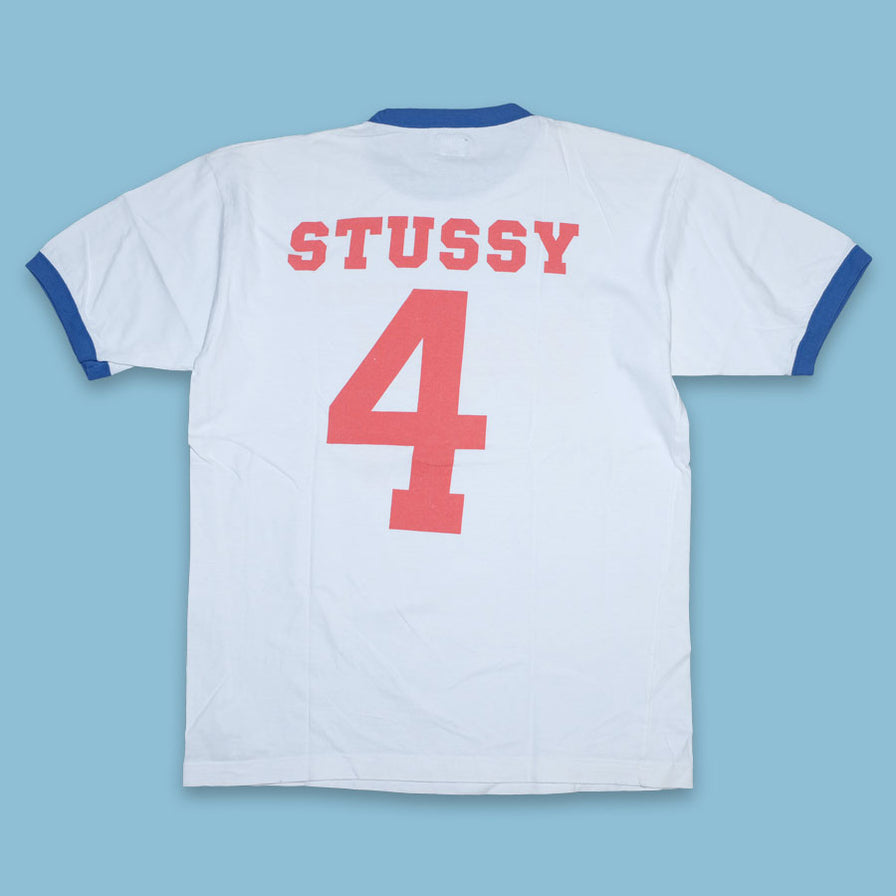 Vintage Stussy Ringer T-Shirt XLarge - Double Double Vintage