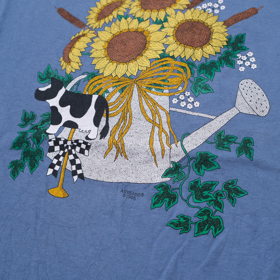 Vintage 1995 Flower T-Shirt XLarge / XXL