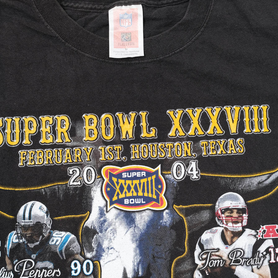 Vintage 2004 Super Bowl T-Shirt Medium