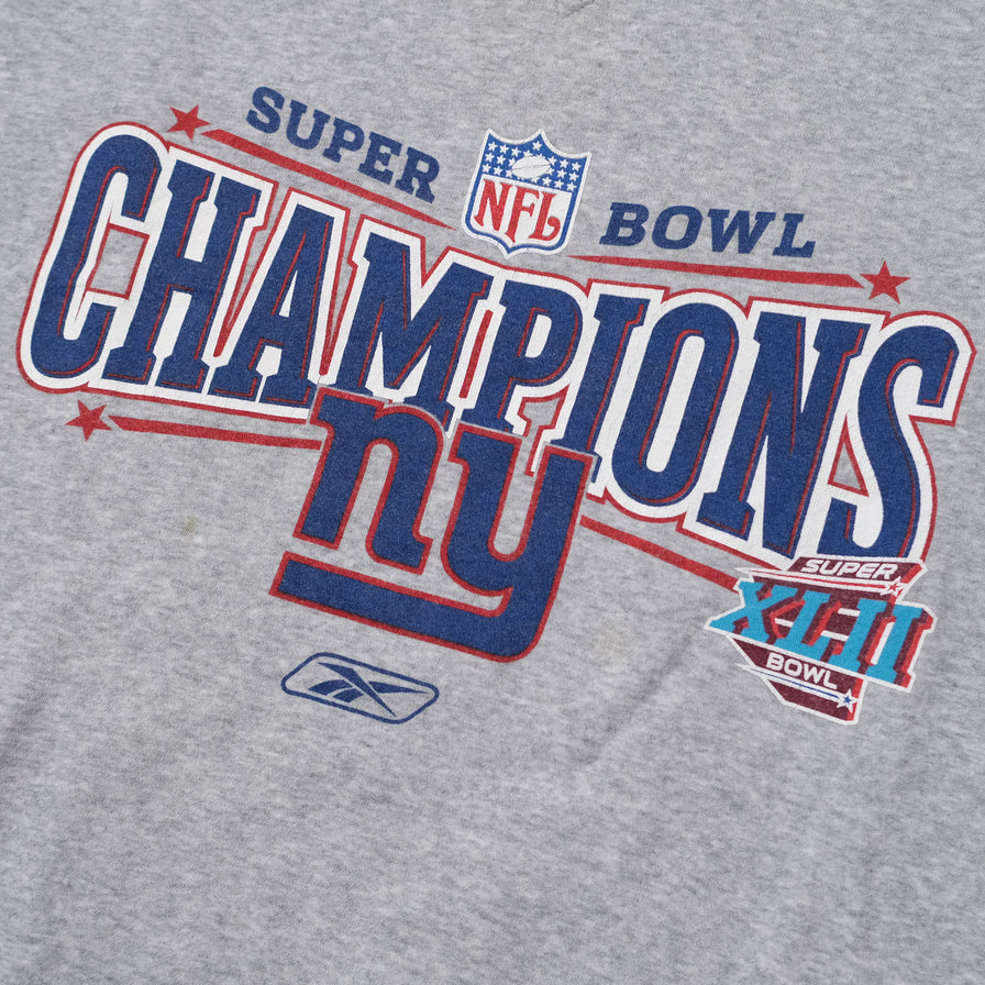 2008 Reebok New York Giants Super Bowl Sweater XLarge