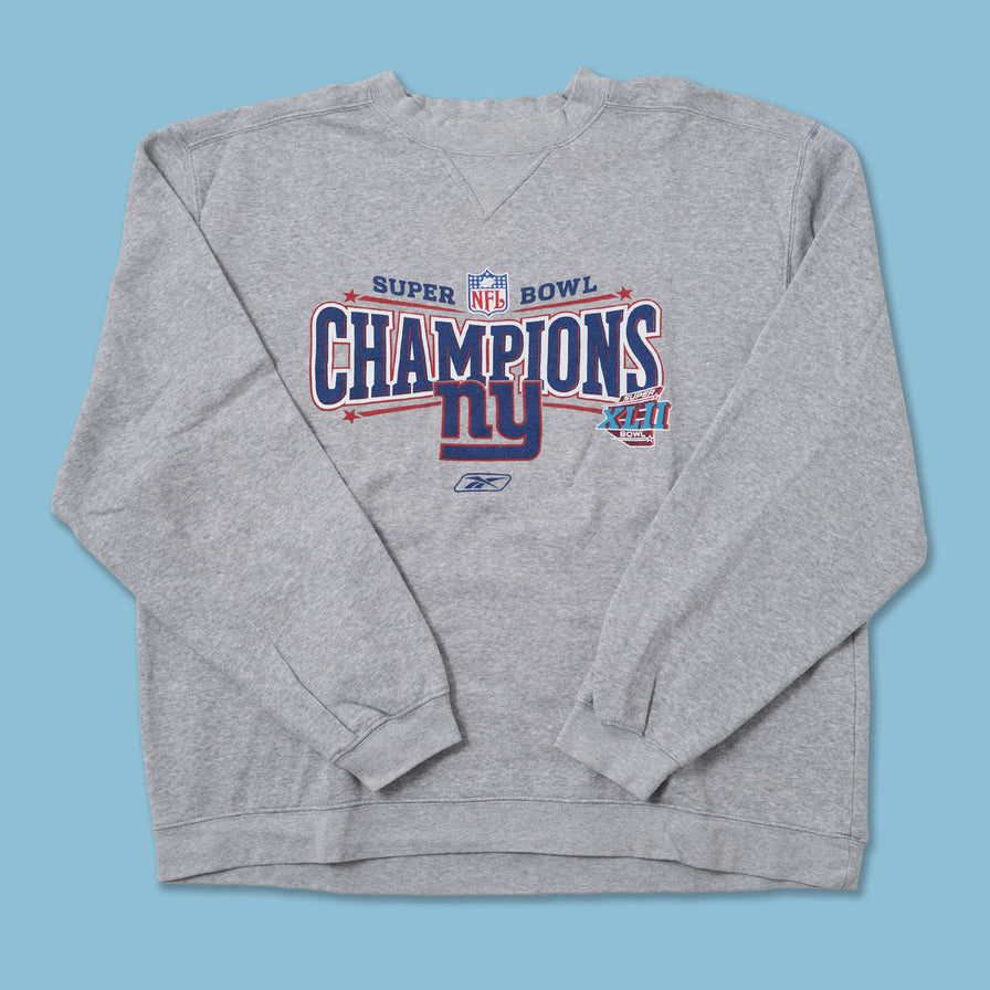 2008 Reebok New York Giants Super Bowl Sweater XLarge