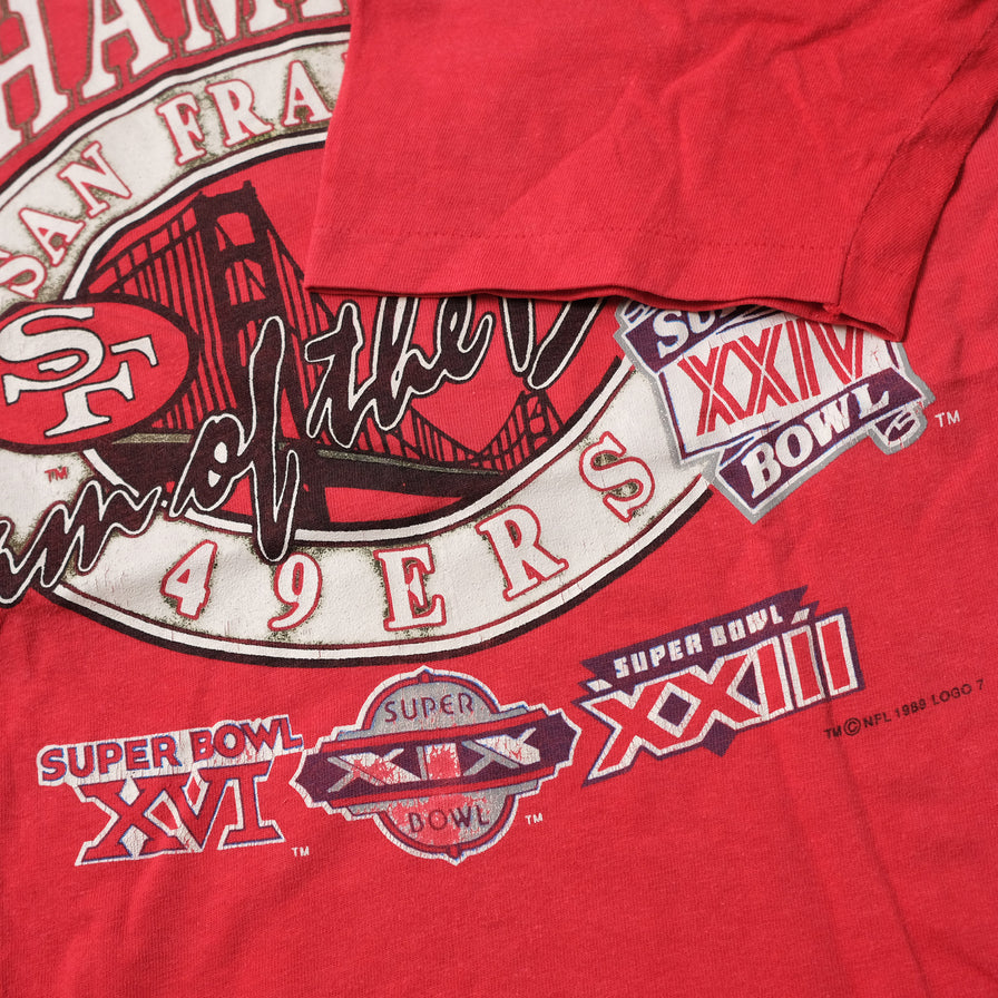 Vintage 1989 San Francisco 49ers Super Bowl T-Shirt Large