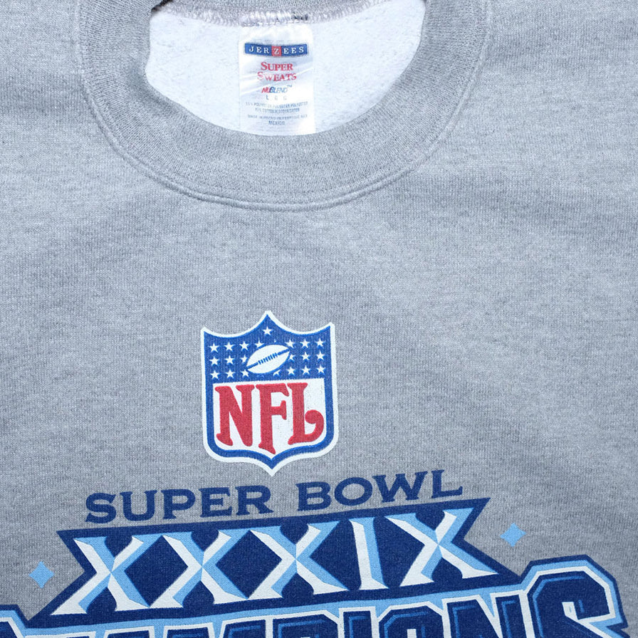Vintage Superbowl 2005 New England Patroits Sweater Large - Double Double Vintage