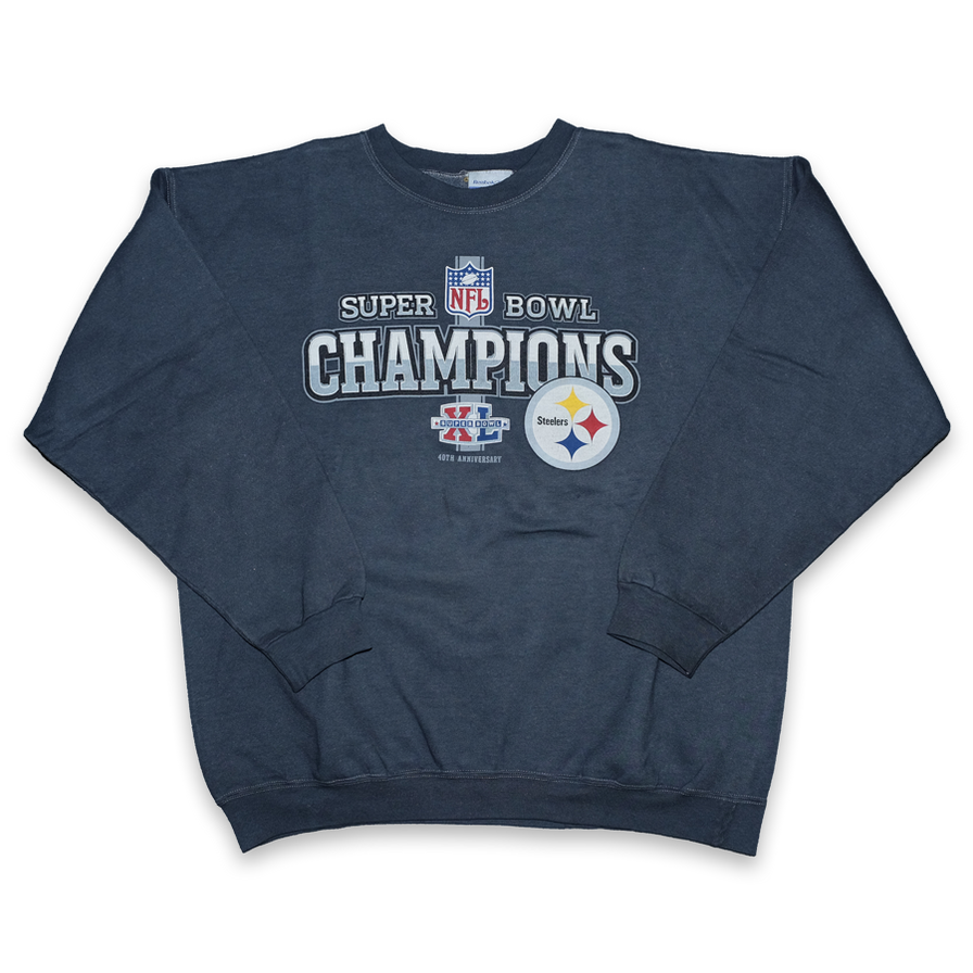 Vintage Reebok Super Bowl 2006 Steelers Sweater XLarge - Double Double Vintage