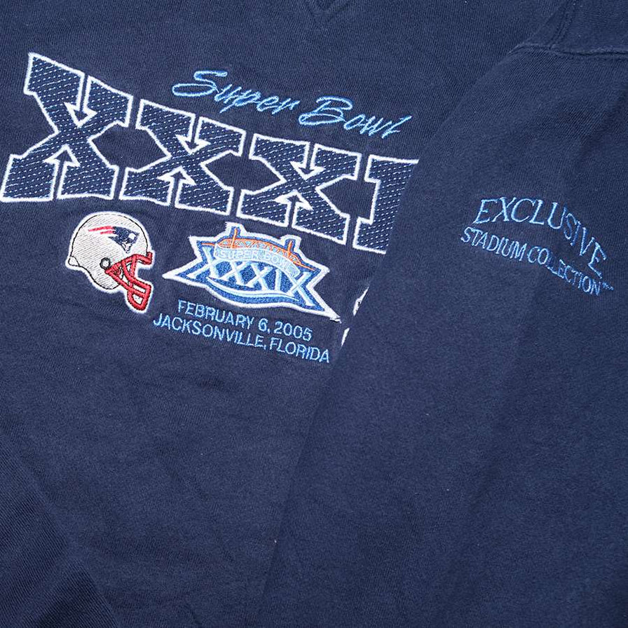 Vintage Reebok Super Bowl 2005 Sweater XLarge