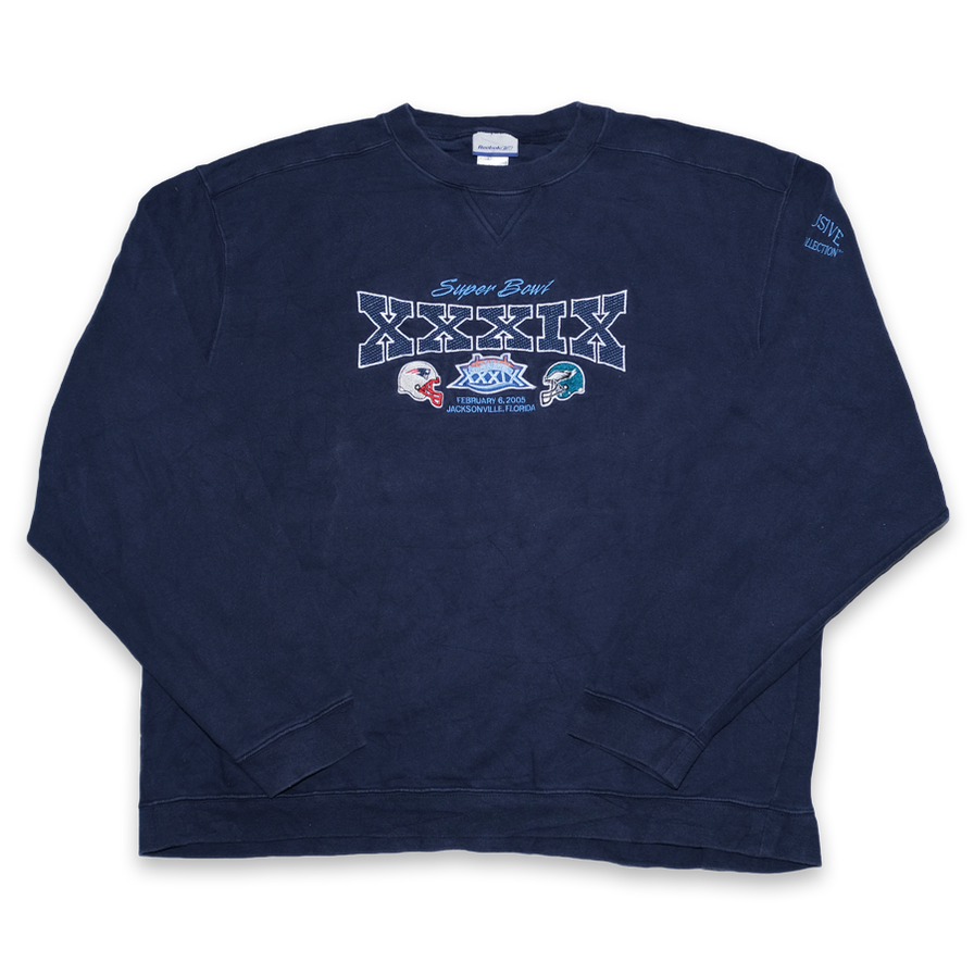 Vintage Reebok Super Bowl 2005 Sweater XLarge