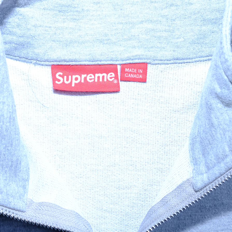 Supreme Half Zip Sweater Large Double Double Vintage