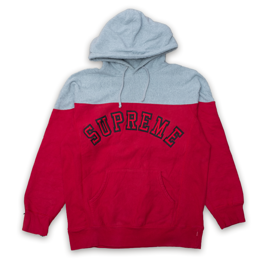 Supreme two top tone hoodie