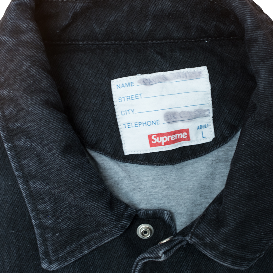 Supreme Denim Coaches Jacket Large Double Double Vintage