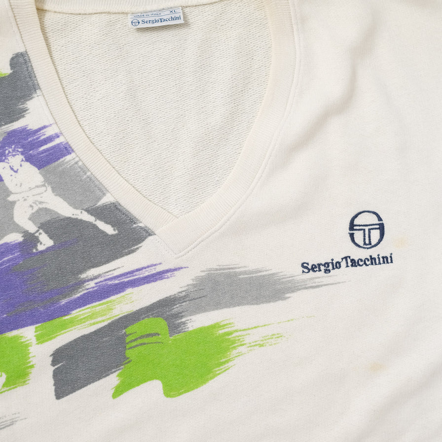 Vintage Sergio Tacchini Sweater Vest XLarge