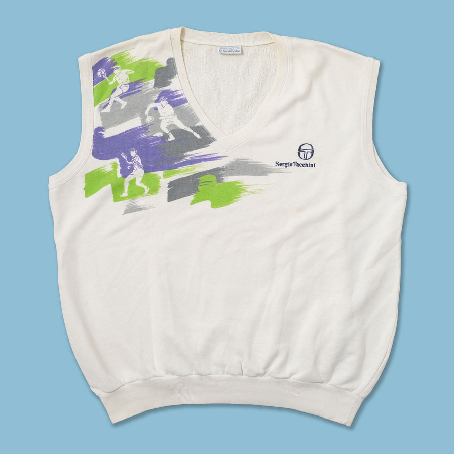 Vintage Sergio Tacchini Sweater Vest XLarge