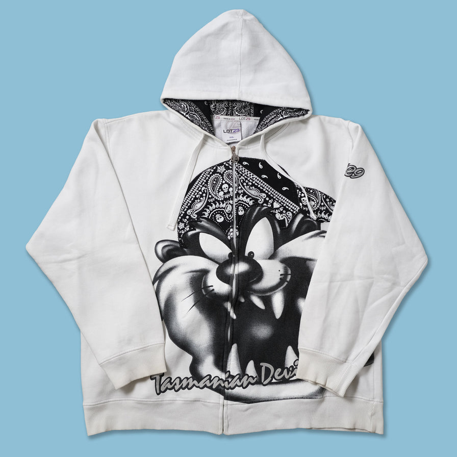 Lot 29 Taz Looney Tunes Zip Hoody XXL Double Double Vintage