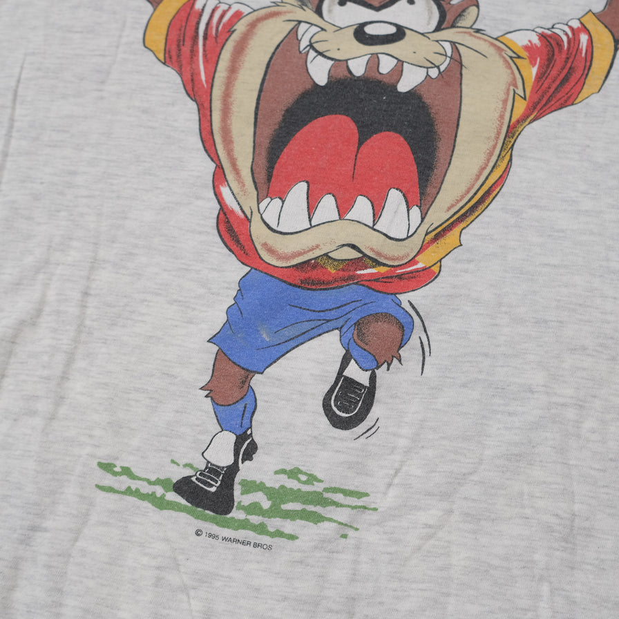 Vintage 1995 Taz Soccer T-Shirt Large / XLarge