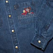 Vintage Looney Tunes Denim Shirt Large