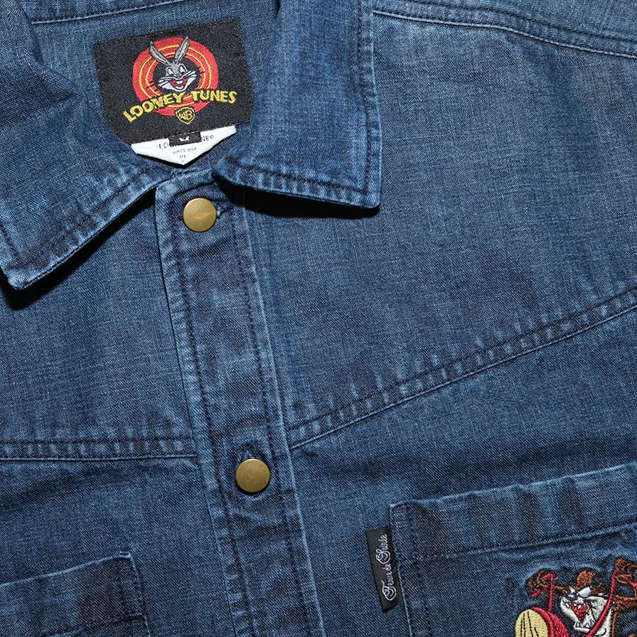 Vintage Looney Tunes Denim Shirt Large