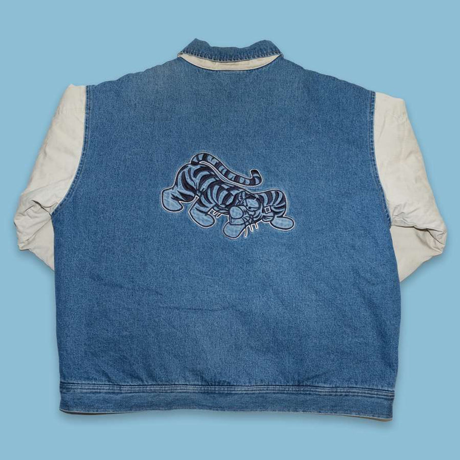 Vintage Tigger Denim College Jacket XLarge