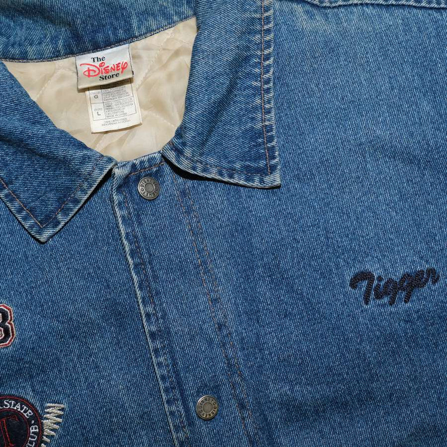 Vintage Tigger Denim College Jacket XLarge