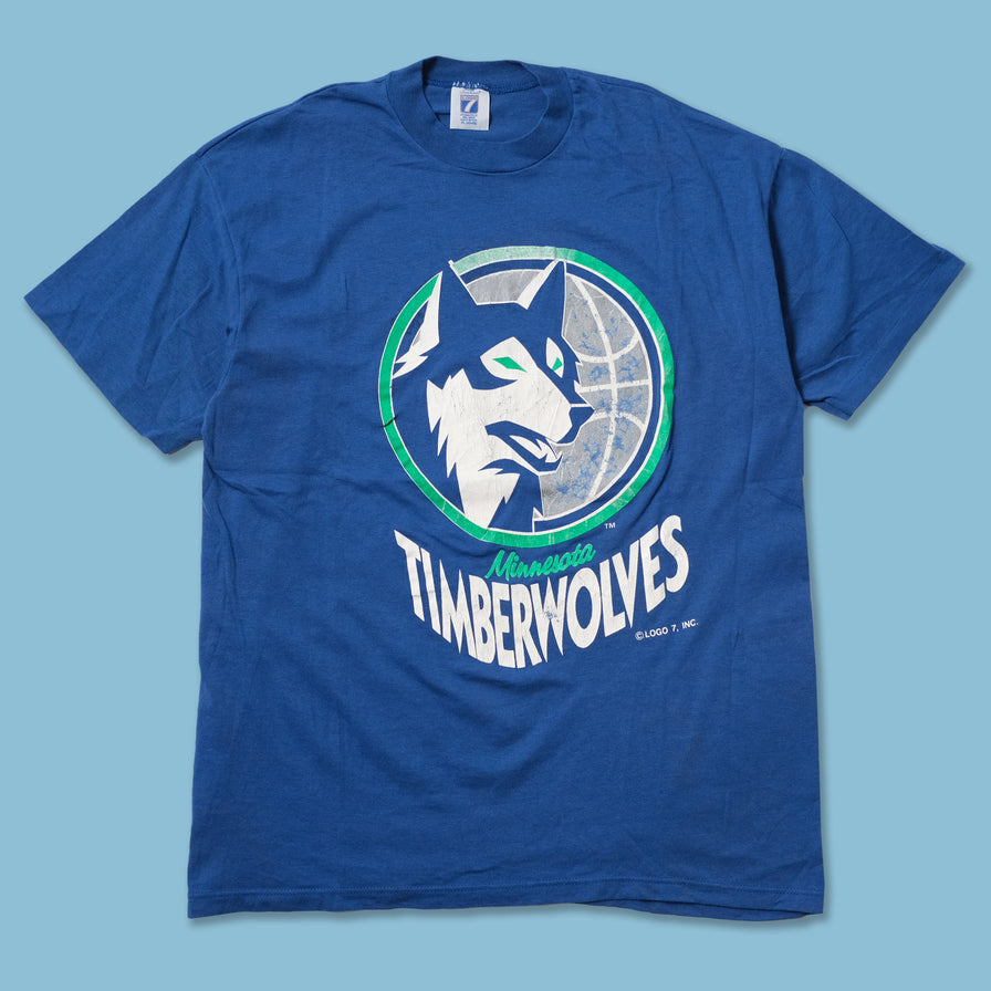 Vintage NBA (Logo Athletic) - Minnesota Timberwolves T-Shirt 1990s Large