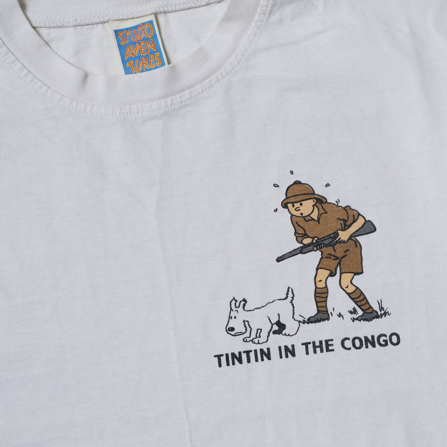 Vintage Tin Tin in The Congo T-Shirt Medium