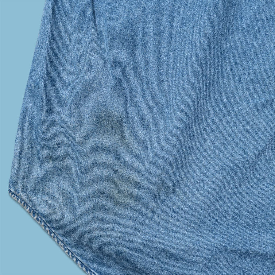 Vintage Tommy Hilfiger Crest Denim Shirt Large